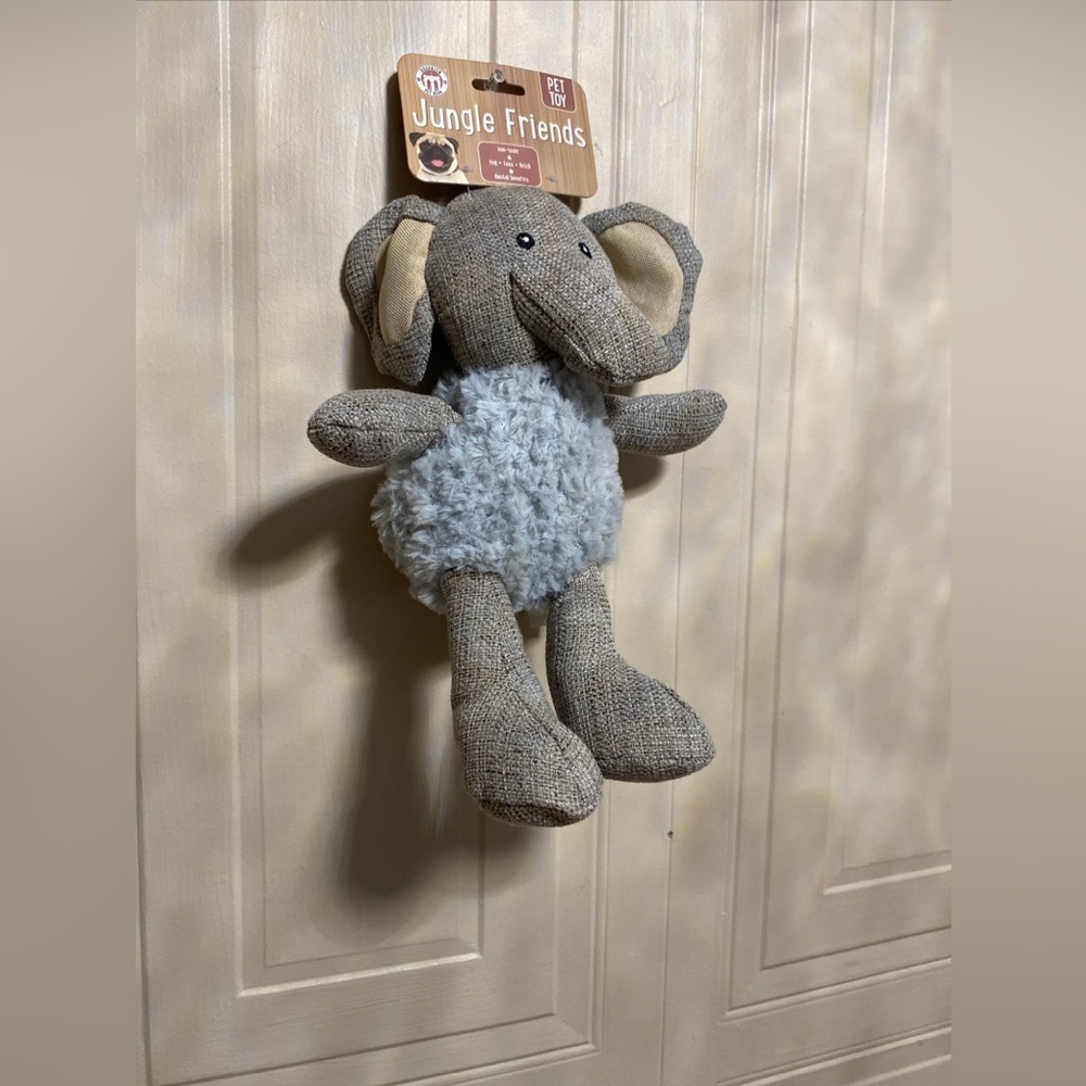 Brooklyn Elephant Dog Toy With Squeaker 14”
